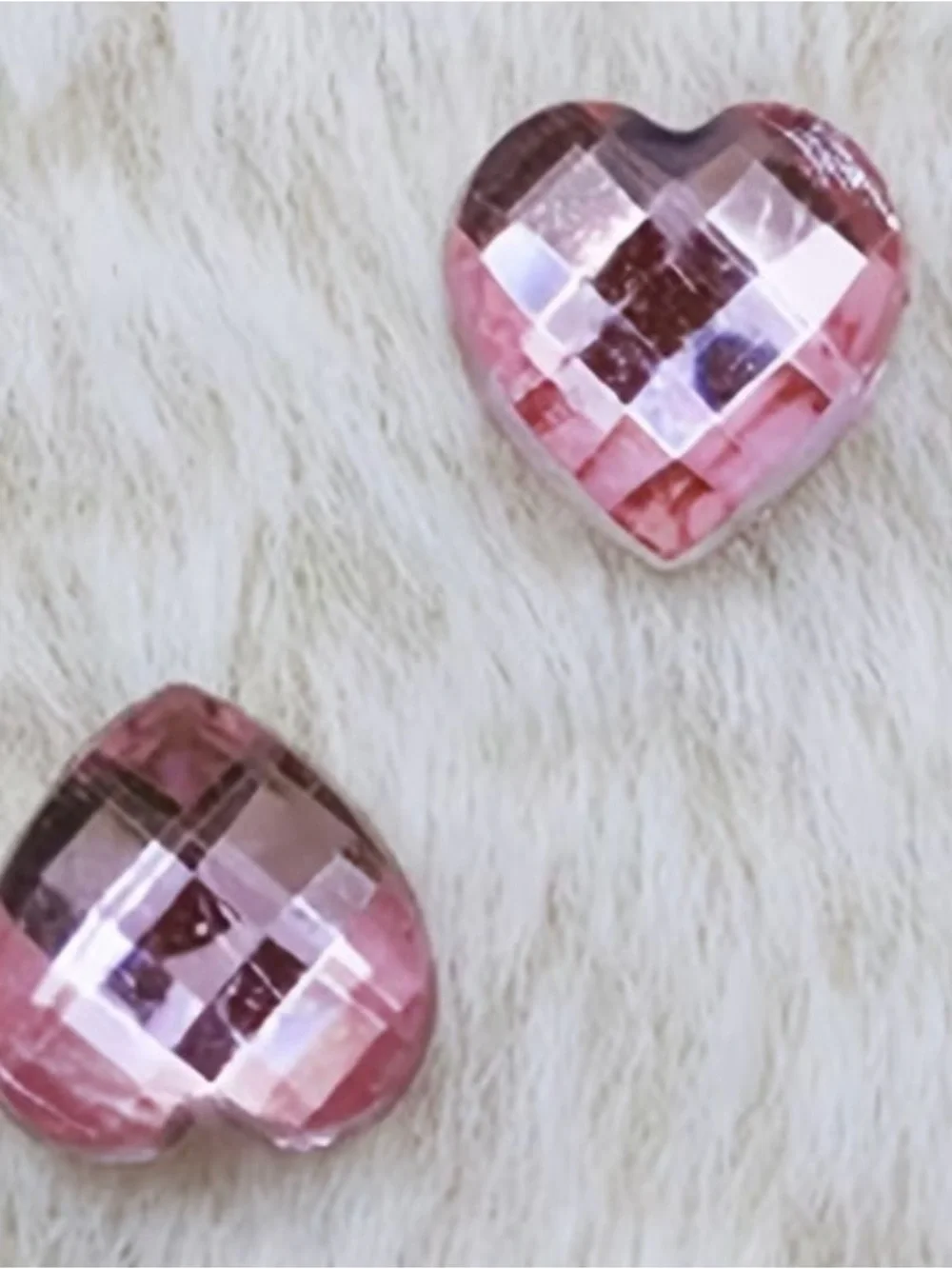 Assorted Faceted Heart Rhinestones - Multicolor Pack